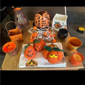 Halloween Pumpkin Decor Set